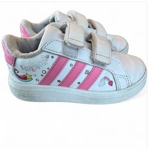 Adidas x Disney Minnie Mouse Grand‎ Court Trainers Sneakers Baby toddler Sz 7